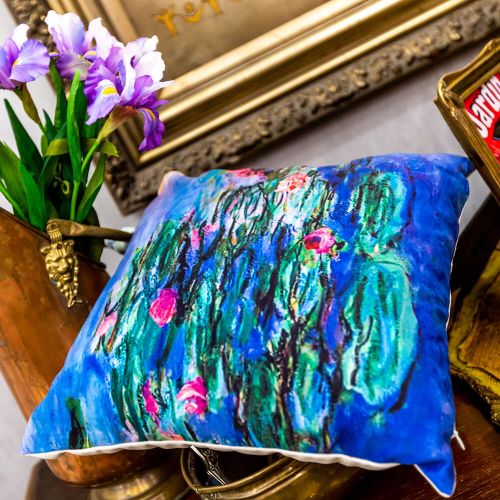 Арт-подушка «Водяные лилии», версия 1