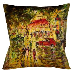 Арт-подушка «Бульвар в Париже»