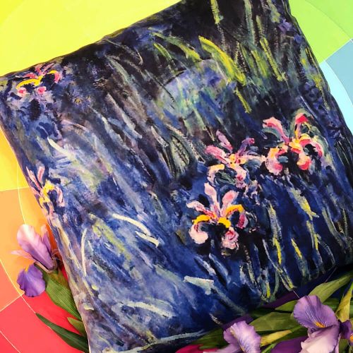 Арт-подушка «Ирисы Моне»