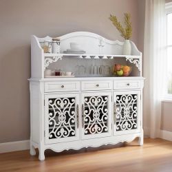 Буфет 3 двери с полкой Painting 153 Белый