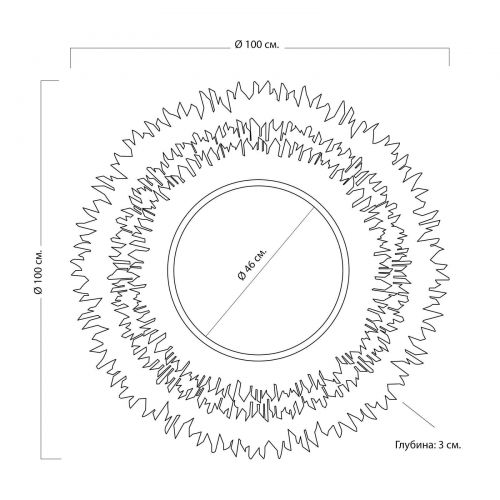 Настенное зеркало “Гренье”