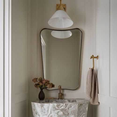 Золотое зеркало в раме “Кейн”