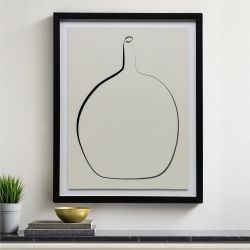 Постер “Drawing Vase” с чёрной рамой