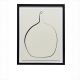 Постер “Drawing Vase” с чёрной рамой