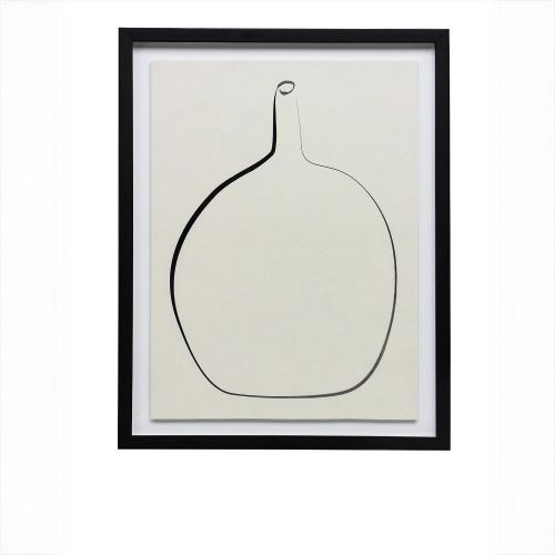 Постер “Drawing Vase” с чёрной рамой