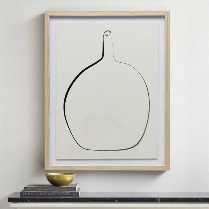 Постер “Drawing Vase” с дубовой рамой
