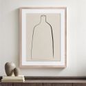Постер “Minimal Vase” с дубовой рамой