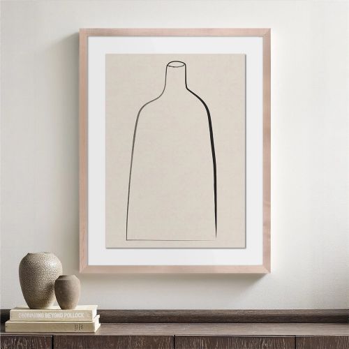 Постер “Minimal Vase” с дубовой рамой