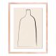 Постер “Minimal Vase” с дубовой рамой