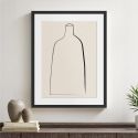 Постер “Minimal Vase” в чёрной раме