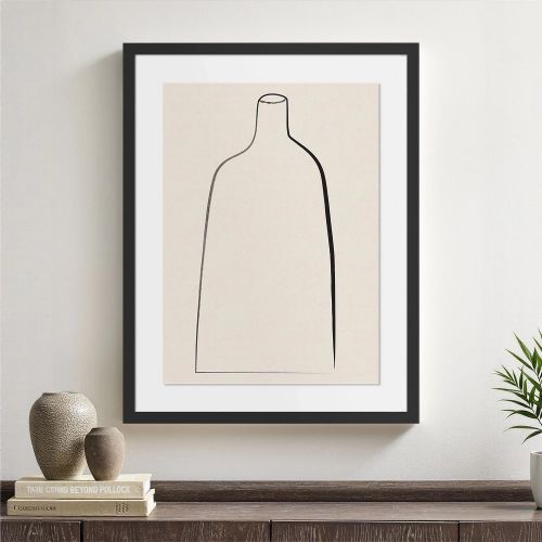 Постер “Minimal Vase” в чёрной раме