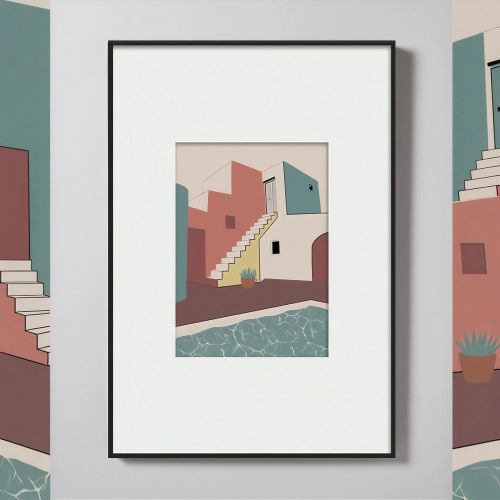 Интерьерный постер “Santorini”