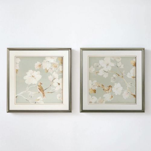 Постер в раме “Birds and flowers – II”