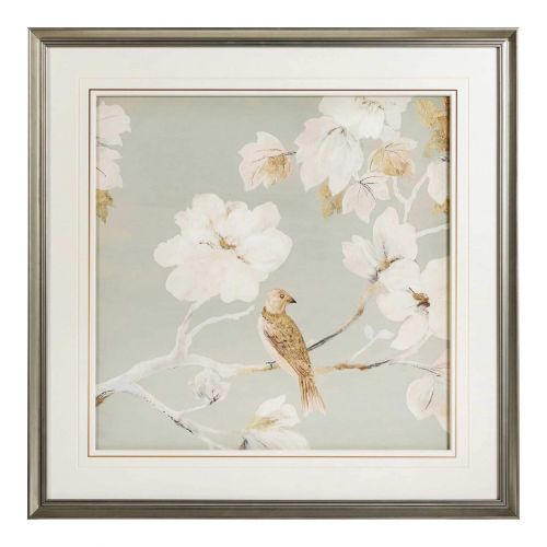 Постер в раме “Birds and flowers – I”