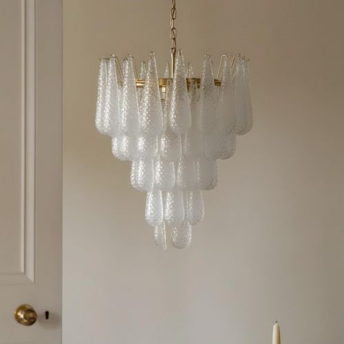 Золотой подвесной светильник “Поуль”