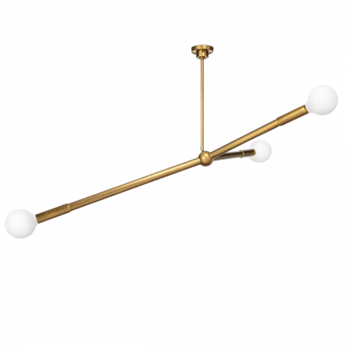 Золотая современная люстра “Рамси”