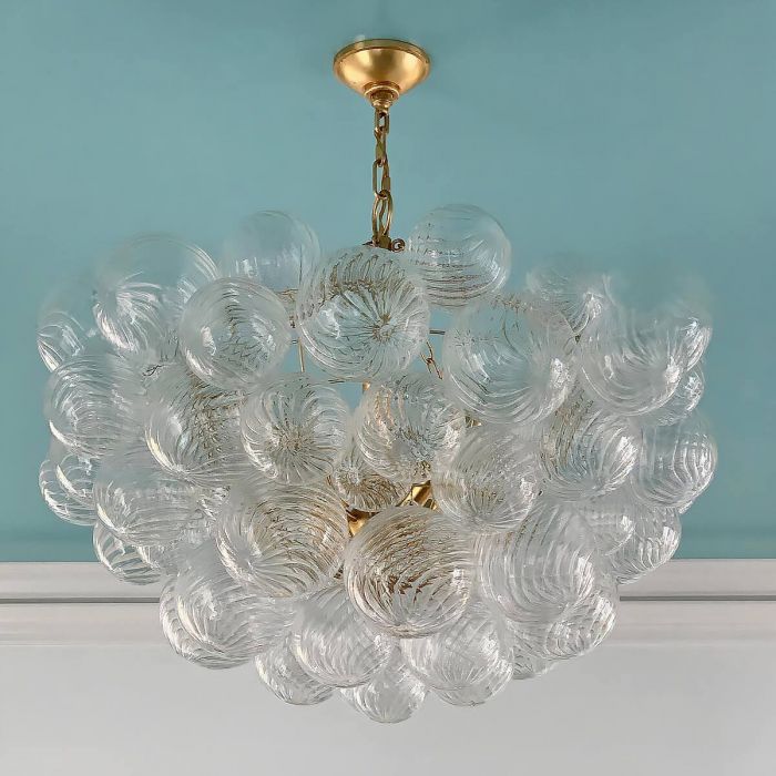Большая стеклянная люстра “Алисия” [L]