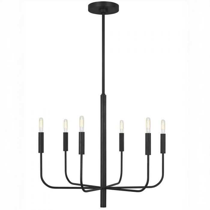 Чёрная люстра “Уорвик”