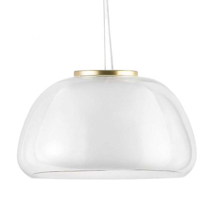 Золотистый светильник “Матс” с прозрачным плафоном