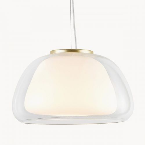 Золотистый светильник “Матс” с прозрачным плафоном