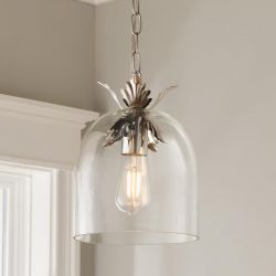 Серебряный подвесной светильник “Акант”