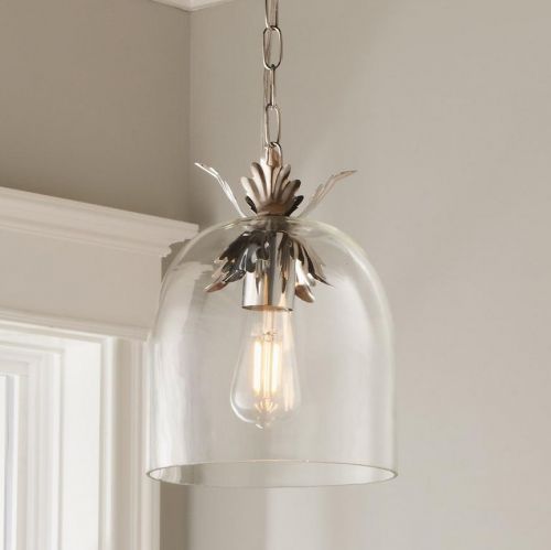 Серебряный подвесной светильник “Акант”