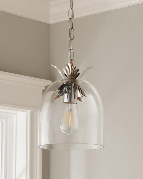 Серебряный подвесной светильник “Акант”