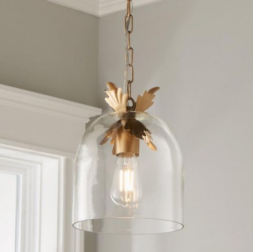 Золотой подвесной светильник “Акант”