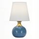 Настольная лампа “Бенсон” с синим керамическим основанием