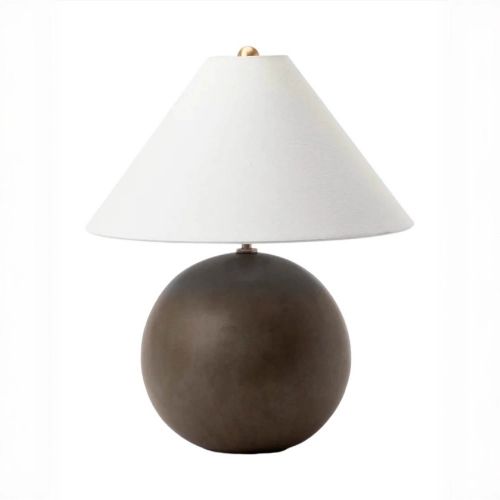 Настольная лампа “Тесс” с черным керамическим основанием