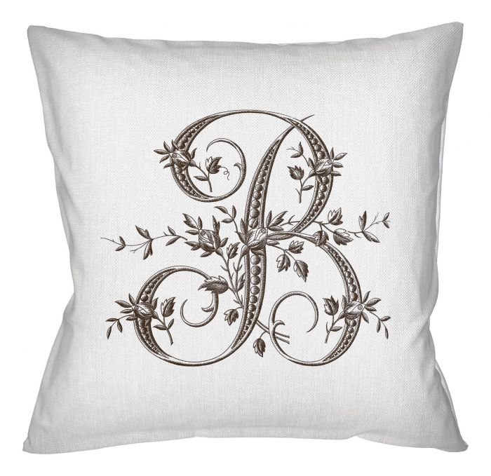 Арт-подушка «Монограмма буквы B»
