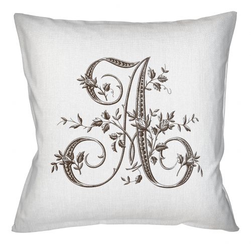 Арт-подушка «Монограмма буквы A»