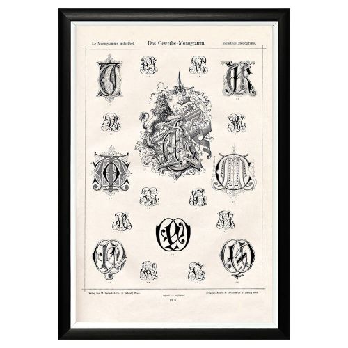 Арт-постер «Монограмма 8»