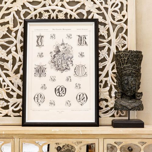 Арт-постер «Монограмма 8»