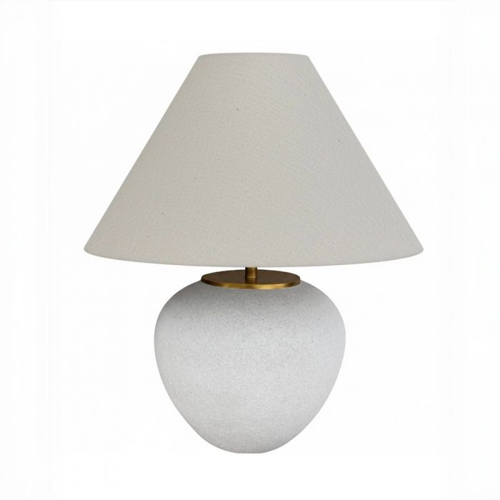 Белая настольная лампа “Ноэл”