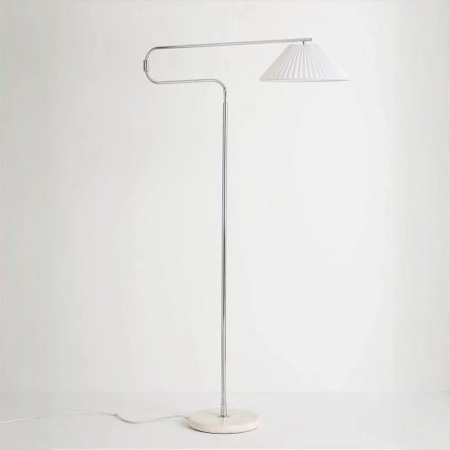 Серебристая напольная лампа “Харриет”