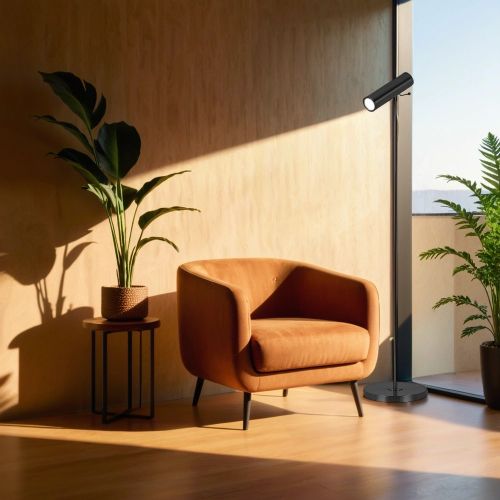 Черная напольная лампа “Ллойд”