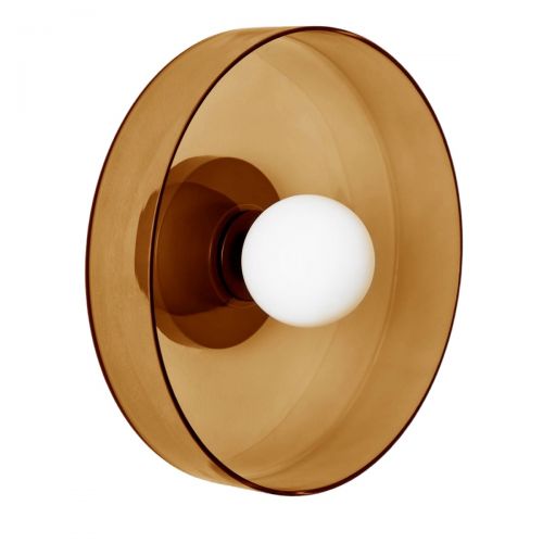 Настенный светильник с янтарным стеклом “Кассель” – Ø 35 см.