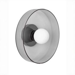 Настенный светильник “Кассель” с дымчатым стеклом – Ø 35 см