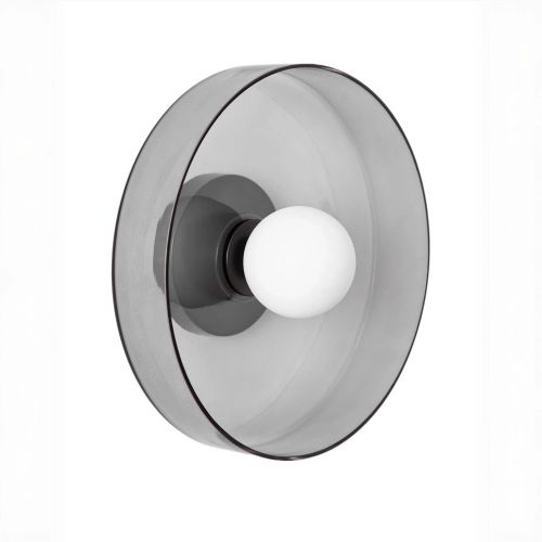 Настенный светильник “Кассель” с дымчатым стеклом – Ø 35 см