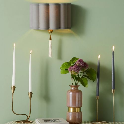 Бра с белой кисточкой “Тампа”