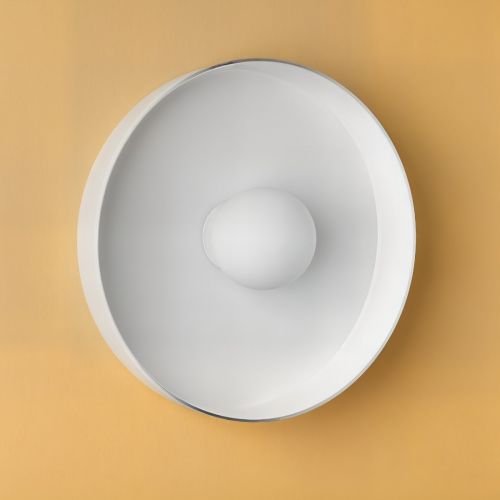 Белый настенный светильник “Кассель” – Ø 35 см.