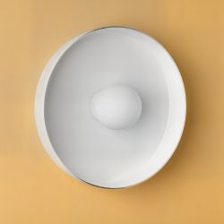 Белый настенный светильник “Кассель” – Ø 35 см.