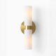Золотое бра с белым плафоном “Батлер”