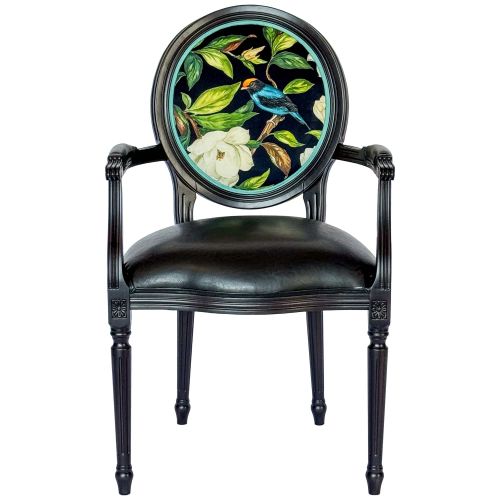 Кресло (стул с подлокотниками) «Цветущая аристократка», версия 2