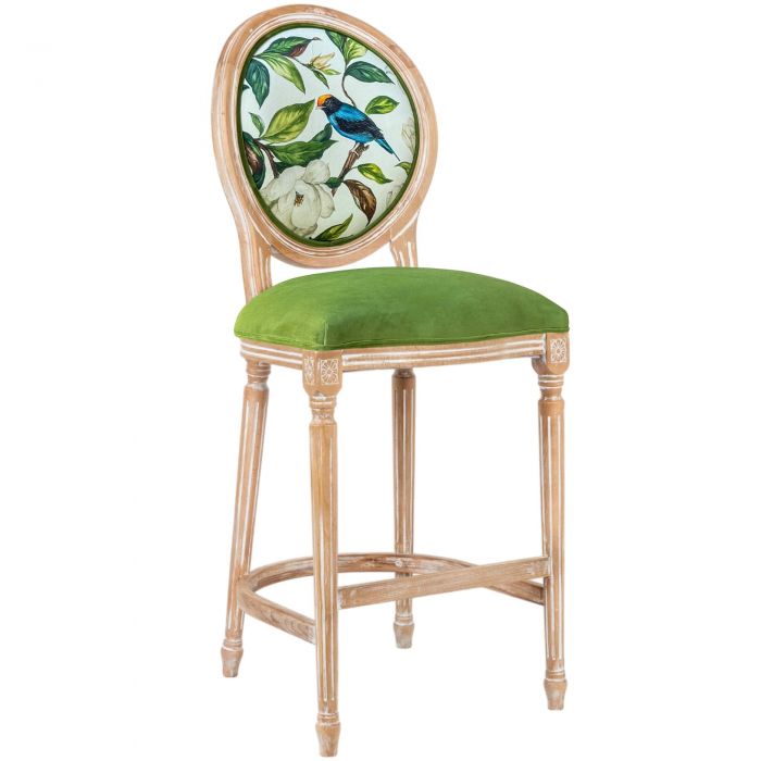 Барный стул, размер L «Цветущая аристократка», версия 4
