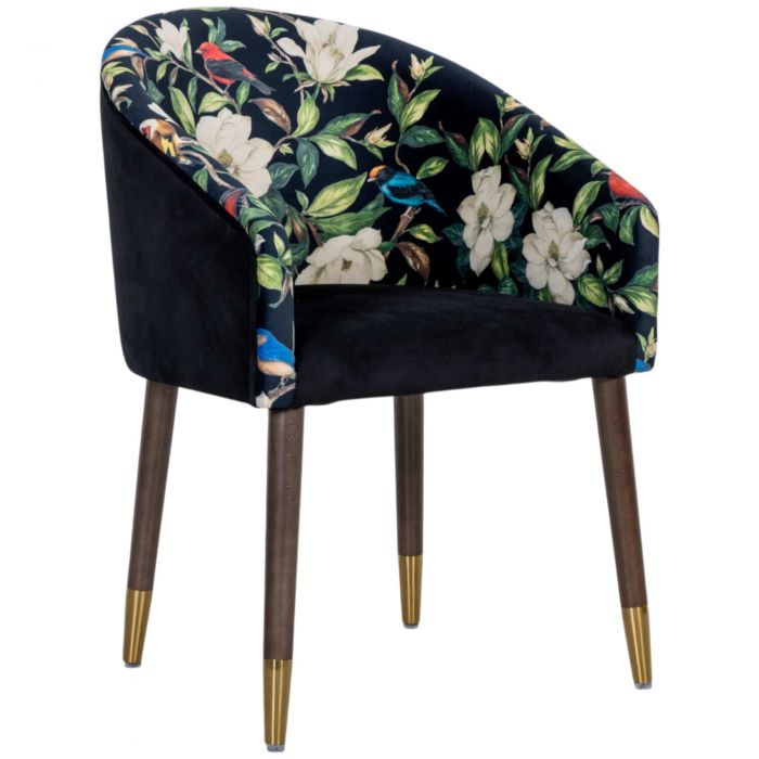 Кресло «Цветущая аристократка» (версия Сити 2 блэк)