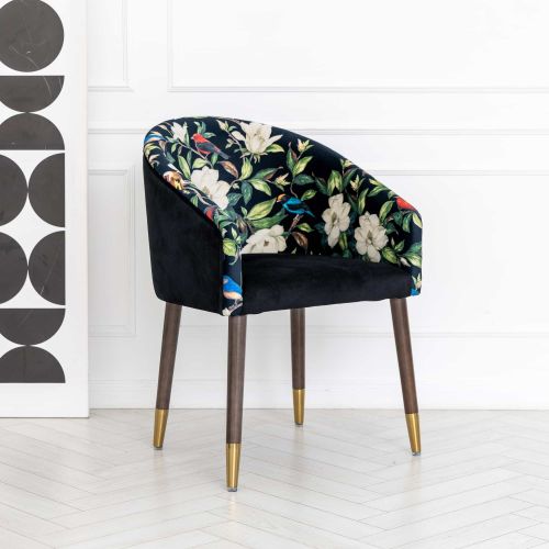 Кресло «Цветущая аристократка» (версия Сити 2 блэк)