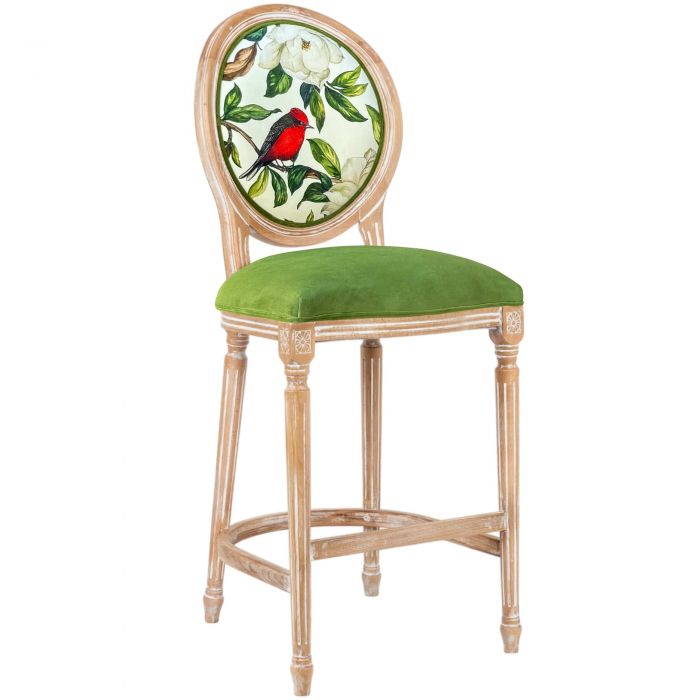 Барный стул, размер L «Цветущая аристократка», версия 5