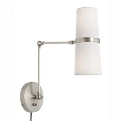 Серебряное бра “Флемиш” на шарнире с проводом